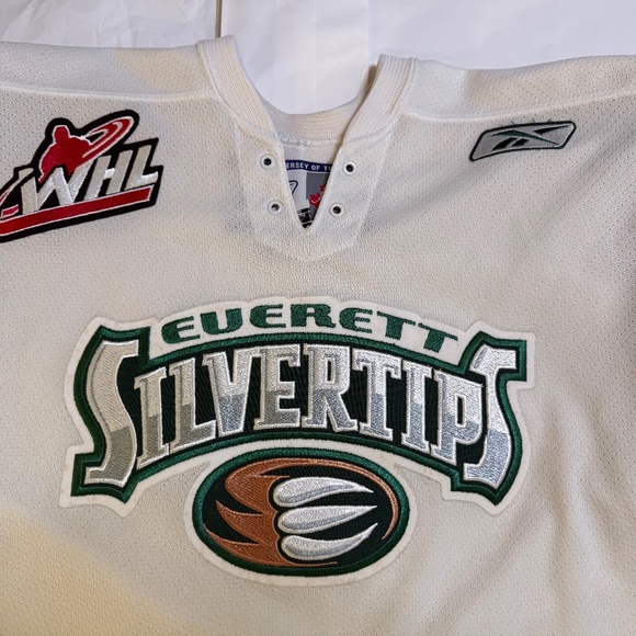 Everett Silvertips Hockey Jersey Youth L/XL – CCM Reebok Canada Made – WHL CHL E - Picture 11 of 12